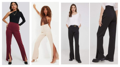 Look-uri cu stil: 10 modele elegante de pantaloni cu șlițuri, un trend...