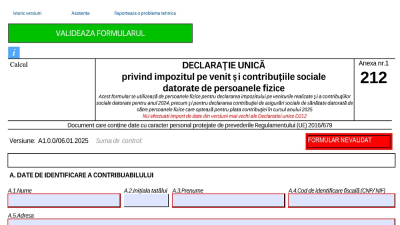 Declarația Unică 2025 (Formularul 212): Cine trebuie să o completeze, când trebuie depusă și care este baza de calcul a CASS