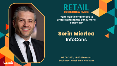 Sorin Mierlea, președintele InfoCons, vine la Retail Logistics & FMCG: From logistic challenges to understanding the consumer’s behaviour